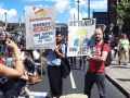 Manifestantes en la "Marcha por Europa" el 2 de julio del 2016 en Londres